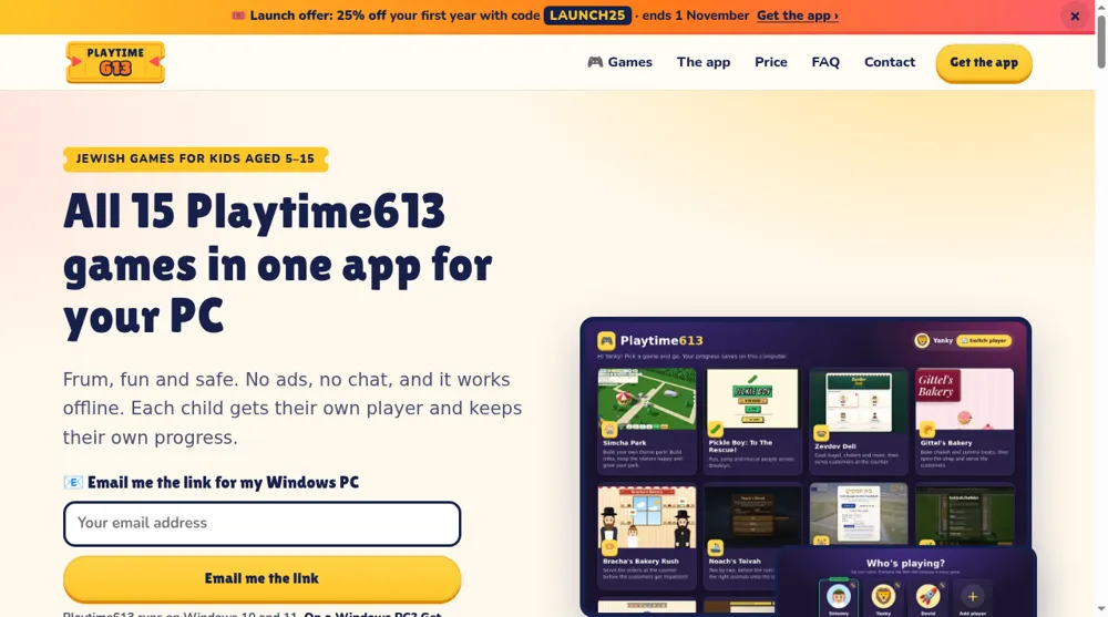 Playtime613: website/source-page preview captured 8 Oct 2026. Not a product test.
